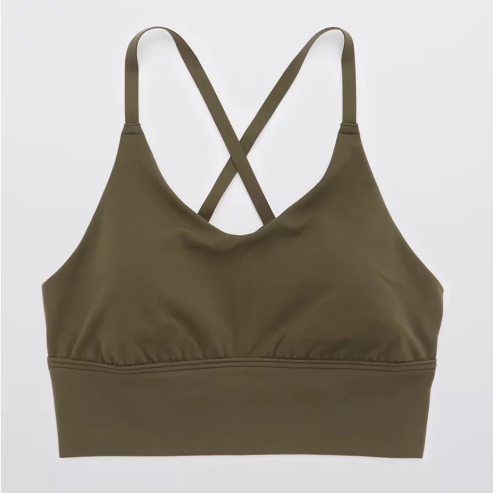 💝3/$20 aerie Olive Green Sports lounge Bra